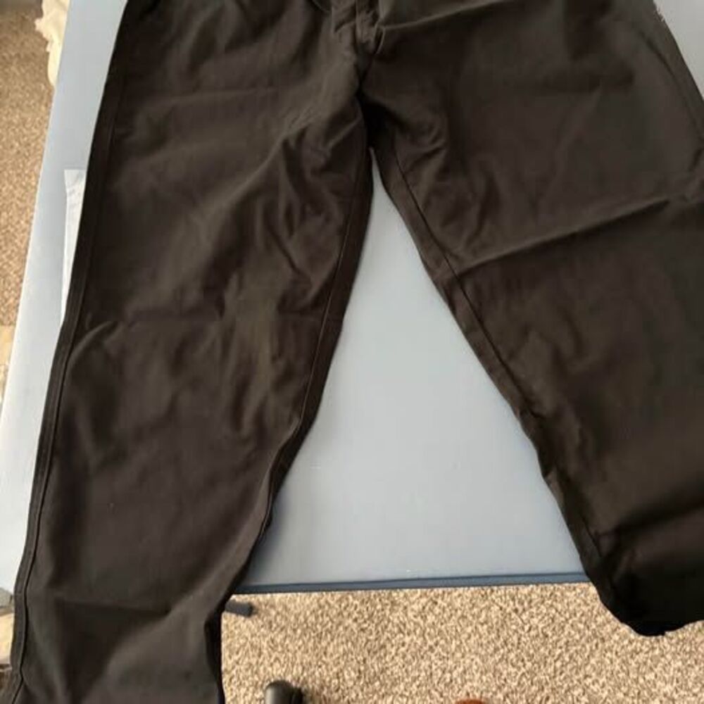 Soojun elastic waist men pant black 38x28